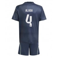 Stroje piłkarskie Real Madrid David Alaba #4 Koszulka Wyjazdowej dla dzieci 2025-26 Krótki Rękaw (+ szorty)